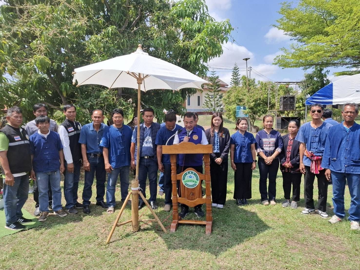 พช.บ้านไผ่ ร่วมงานรณรงค์การควบคุมประชากรแมลงวันผลไม้ โดยวิธีผสมผสาน